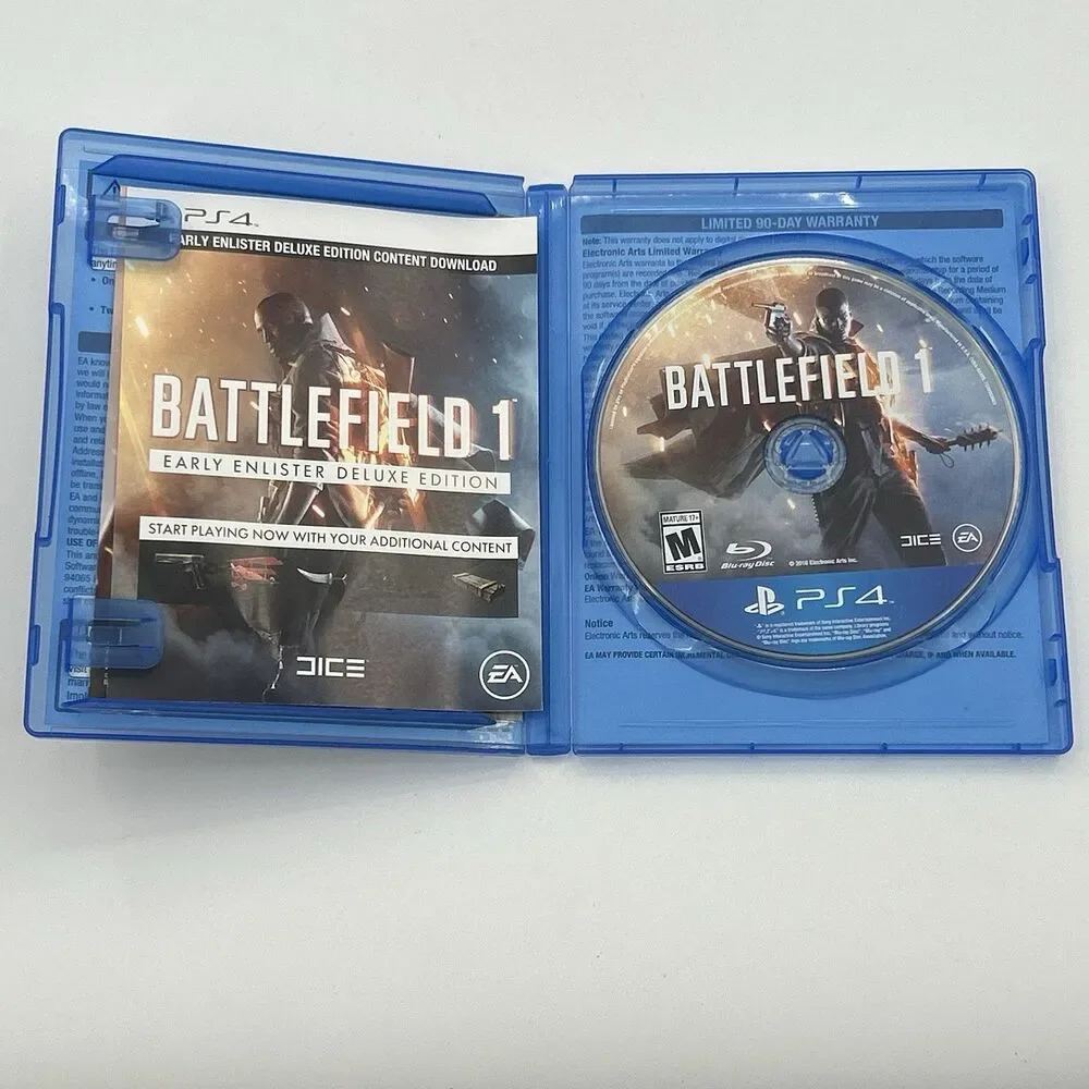 Battlefield 1 Early Enlister Deluxe Edition (PlayStation 4 2016) Tested Works